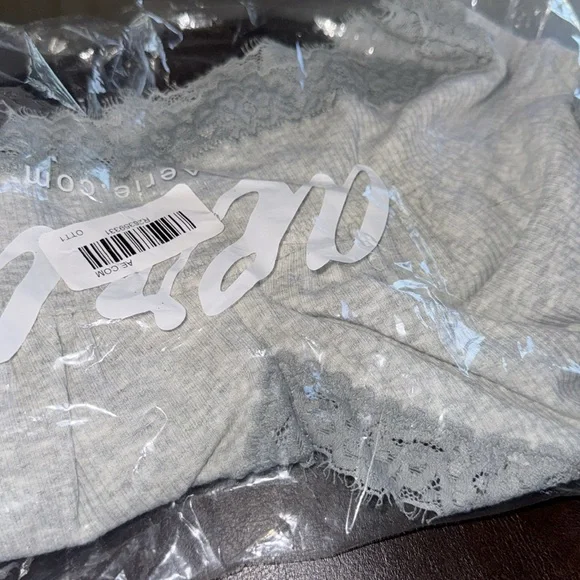 Gray Lace Trim Bralette Bras - Picture 4 of 4